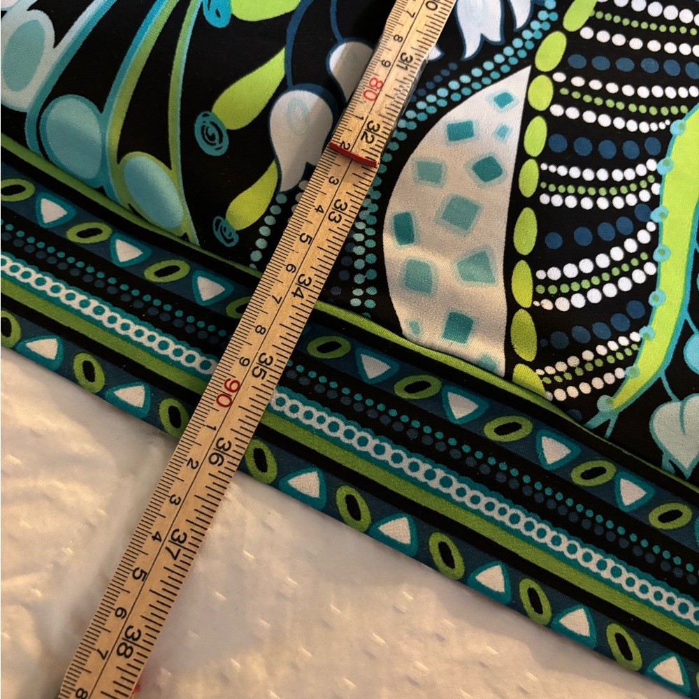 Cocomo Green and Blue Patterned Midi Dress Medium - Picture 7 of 7